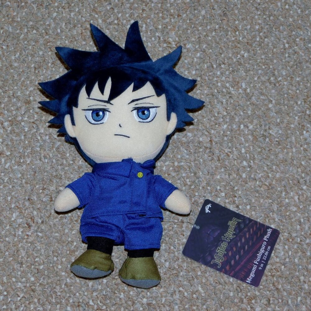 2022 Just Funky Jujutsu Kaisen 9" Megumi Fushiguro Plush Doll New with Tags
